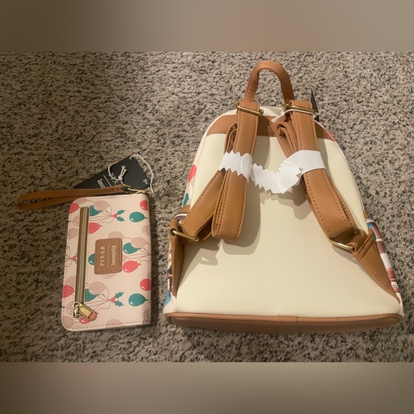 Loungefly Disney Pixar Up Carl & Ellie Mini Backpack Christmas Backpack & Wallet - Picture 2 of 7